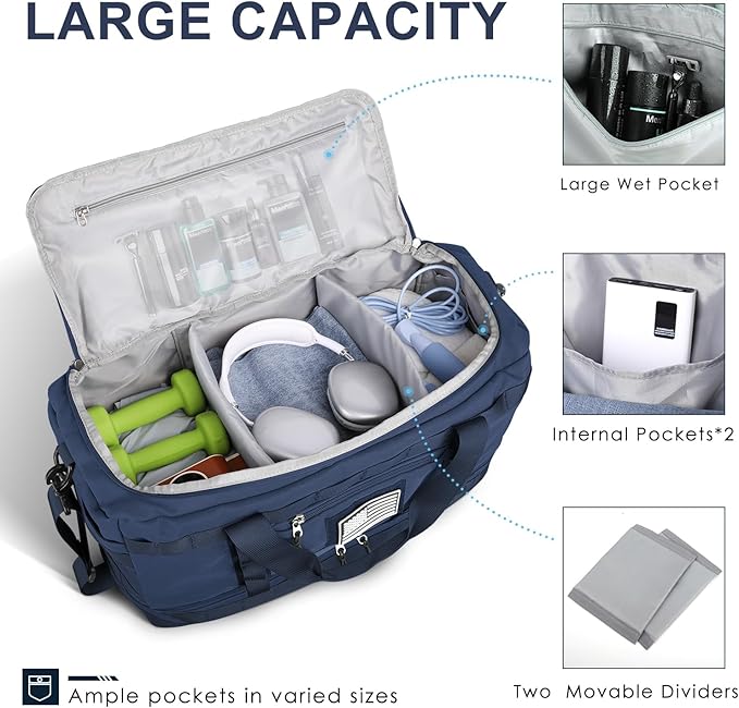 ETRONIK Travel Bag for Men Women, Gym Bag & Tactical Duffle Bags for Travel - Image 2