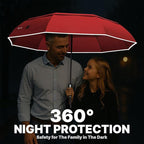 Royal Walk Windproof Folding Travel Umbrella Compact and Strong Luxurious Real - Image 5