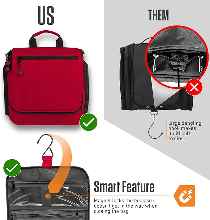 VENTURE 4TH Hanging Travel Toiletry Bag - Image 6