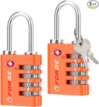 Forge Dual-Opening: Key or Combination Access Lock, TSA Approved Locks by Forge