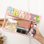 DYSHAYEN Chenille Letter Clear Zipper Pouch - Image 5
