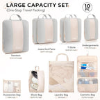 10 Set Compression Packing Cubes - Image 2