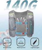 Running Hydration Vest with a 2L Water Bladder, Hydration Pack Lightweight - Image 4