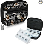 Serfeymi Weekly Travel Pill Organizer Pill Case by Serfeymi