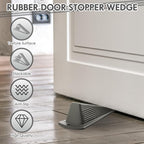 Frienda 2 Pcs Jumbo Door Stoppers Heavy Duty Door Stopper Tall up to 2inch Tall - Image 3