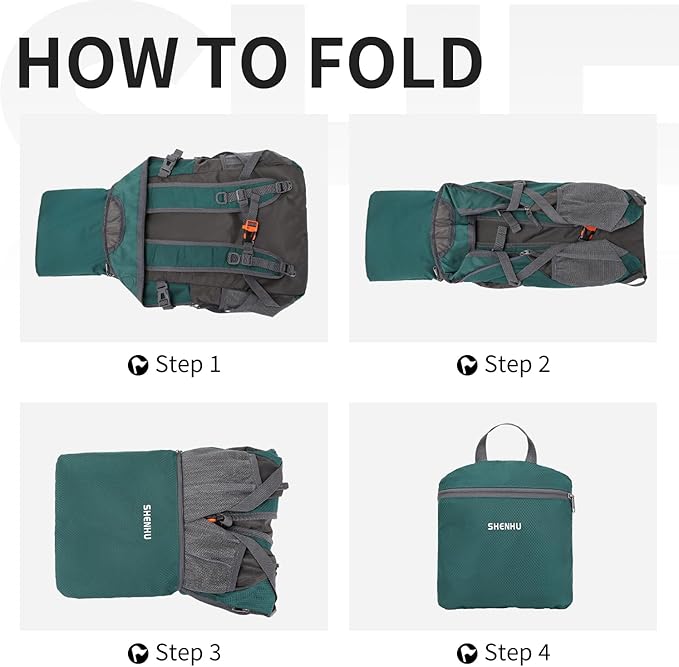 40L Hiking Backpack Lightweight Daypack Waterproof Travel Camping Backpack - Image 5