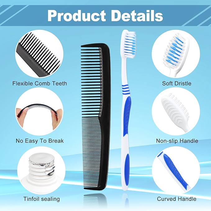 30 Set Travel Toothbrush Kit Bulk, Disposable Toothbrush - Image 3