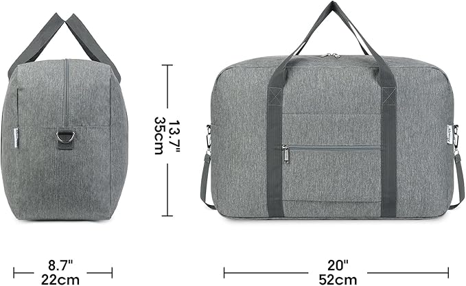 Narwey Foldable Carry on Luggage 22x14x9 Airline Approved Duffle Bag - Image 4