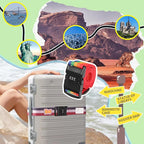 Adjustable Luggage Straps with Combination Lock – 4 Pack Bright Colors - Image 3