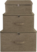 ANMINY 2PCS Storage Bins with Zipper Lids 36 Qt Lidded Fabric Storage Boxes - Image 5