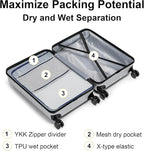 KYME Hardside Expandable Carry On Luggage 22x14x9 Airline Approved 20 Inch - Image 4