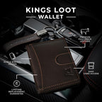 Kings Loot Custom Wallet for Men | Engraved Leather Slim Wallet - Image 6