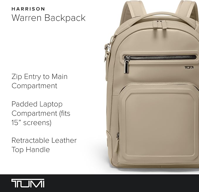 TUMI - Harrison Warren Backpack - 15-Inch Laptop Backpack - Stylish Women's & - Image 2