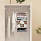 TABITORA Travel Portable Hanging Shelves Closet Organizer Packing Luggage - Image 6