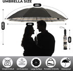 Compact Inverted Travel Umbrella, Automatic Open Close, 9-Rib 46 Inch Windproof - Image 4