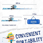 Kids Fishing Pole, Portable Telescopic Kids Fishing Poles - Image 2
