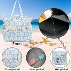 Beach Pool Bags Tote for Women Ladies Large Gym Tote Carry On Bag - Image 3