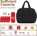 Corduroy Lunch Box Lunch Bag for Women Men, Cute Strawberry Small Insulated - Image 2