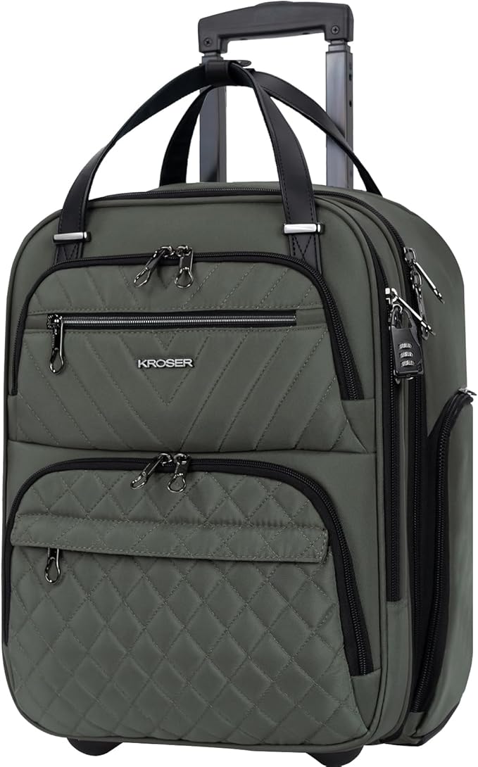 KROSER Carry On Underseat Multi-functional, 16-inch Underseater Lightweight by KROSER