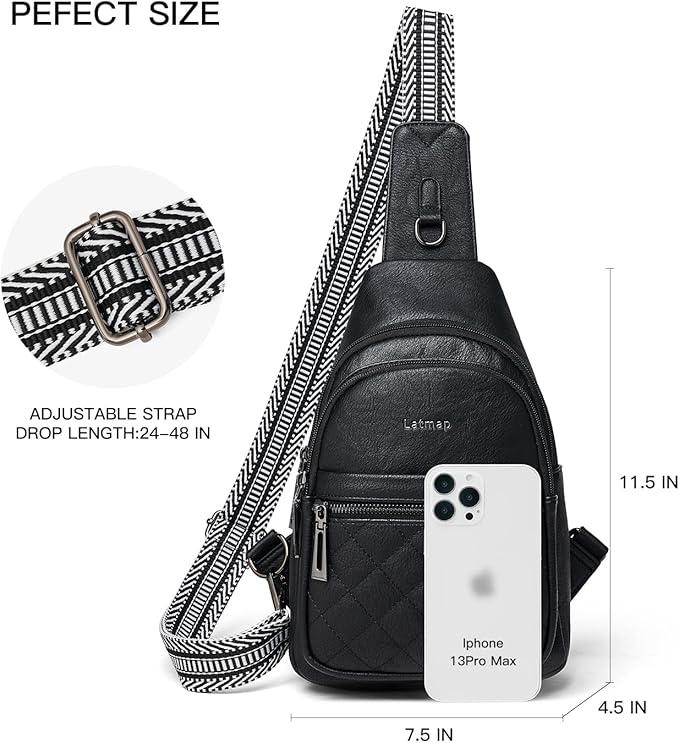Sling Bag For Women Fanny Pack Crossbody Travel Shoulder Belt Bags Tote - Image 3