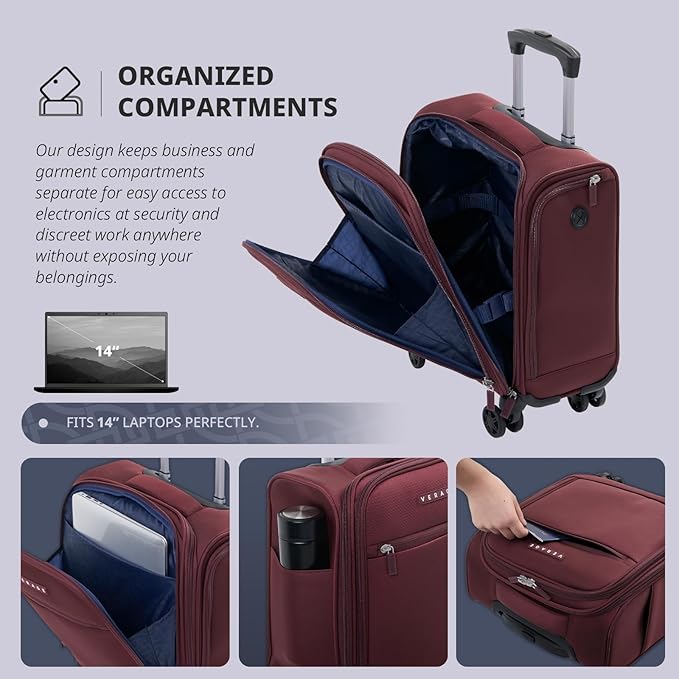 Verage Underseat Carry On Luggage - Image 4