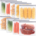 SPLF 9 Pack Reusable Gallon Freezer Bags, BPA Free 1 gallon Leakproof Silicone by SPLF