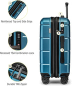 KYME Hardside Expandable Carry On Luggage 22x14x9 Airline Approved 20 Inch - Image 6
