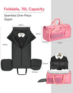Large 3 In 1 Waterproof Garment Duffle Bags - Image 3