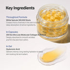 Intensive Collagen Care Duo | for Fine Lines, skin elasticity care & Dry Skin | Silk Peptide Intensive firm-looking-looking/Plump-looking Ampoule & Retinol Capsule Cream | Korean Skincare
