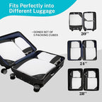 Compression Packing Cubes, Gonex Extensible Storage Mesh Bags Organizers - Image 5