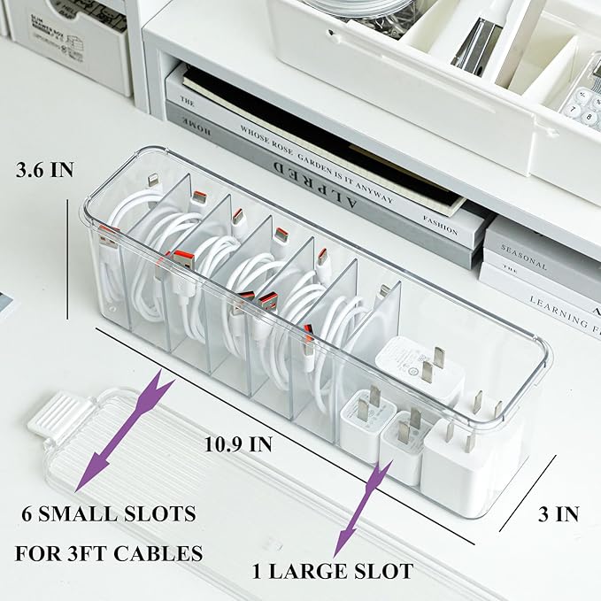 Yesesion Plastic Cable Organizer Box - Image 3