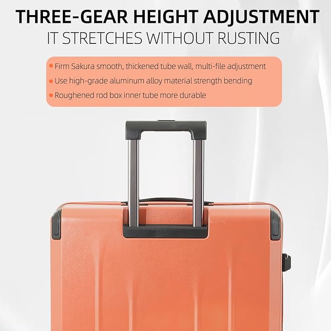 Carry On Luggage, 20Inch & 29 Inch Top Opening Airline Approved ABS+PC Hard - Image 9