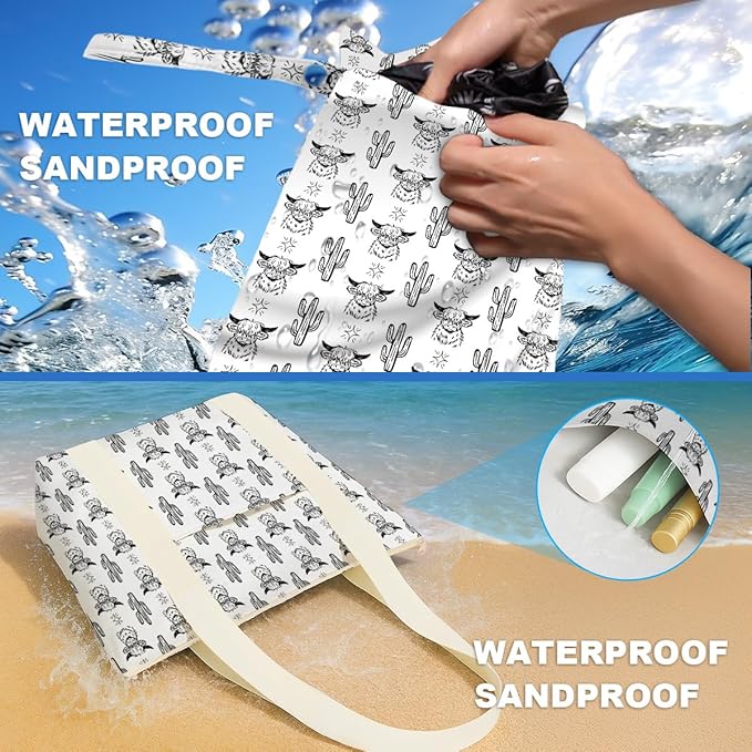 Beach Bags Wet Bag for Swimsuit Tote Bag for Friends Travel Gifts, Aloha Bags - Image 5