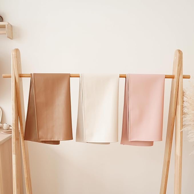 Konssy Faux Leather Baby Changing Mat 2 Pack, Waterproof, Wipeable & Portable - Image 6