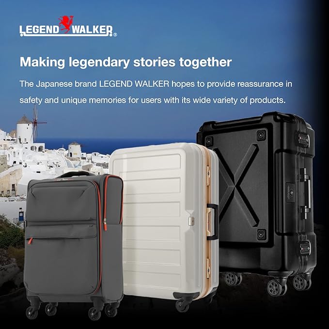 LEGEND WALKER Hardside Expandable Zipper Luggage, Rose Gold, 5122-48-RGD - Image 7