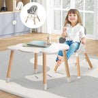 HONEY JOY Baby High Chair, 6 In 1 Convertible Wooden Highchair - Image 9