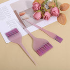 Glitter Hair Dye Brush Set - 3Pcs Professional Hair Dye Brush Color Brushes for Stylist Soft Bristles for Home DIY Dyeing Salon Hairdresser (3 Sizes)