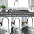 33 Inch Waterfall Drop In Kitchen Sink - Image 6