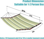 TegerDeger 12FT 2 Person Hammock Large Hammock Quick Dry 450LB Capacity - Image 6