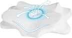Cervical Neck Pillow for Sleeping, Dual Height Contour Memory Foam Pillow for by FUNCCUBE