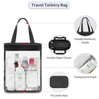 Travel Toiletry Bag, Large Transparent Makeup Bag, Waterproof Clear Tote Bag - Image 2