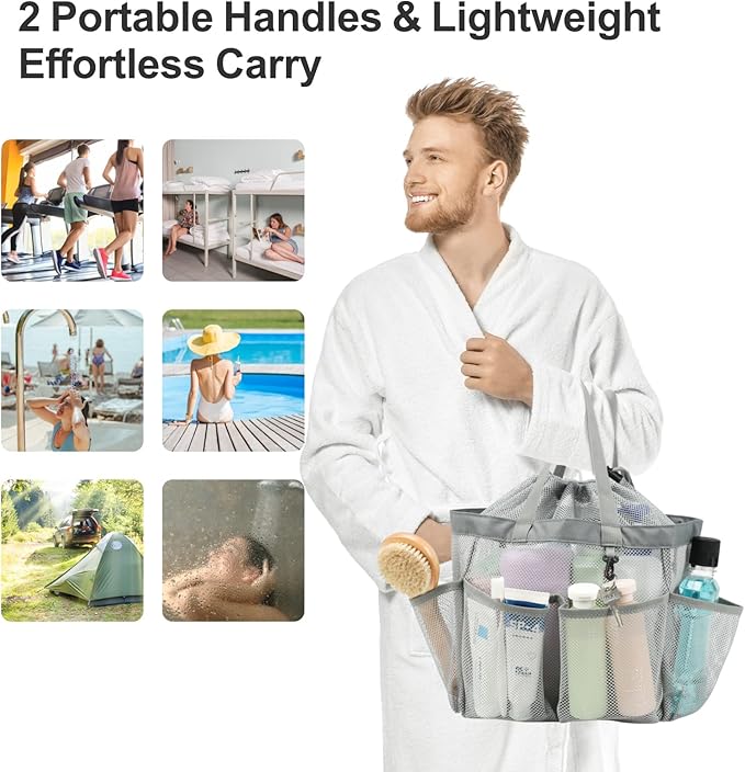 F-color Mesh Shower Caddy Portable - Image 8