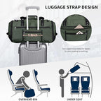 WITZMAN Travel Duffel Bags for Men Large Carry On Weekender Overnight Bag 3 in - Image 5
