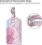 FINTIE 2 Pack Luggage Tags, Leather Name ID Labels - Image 3