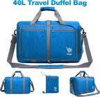 Bago Foldable Duffel Bags for Traveling Women & Men - 40L Sports Packable - Image 9