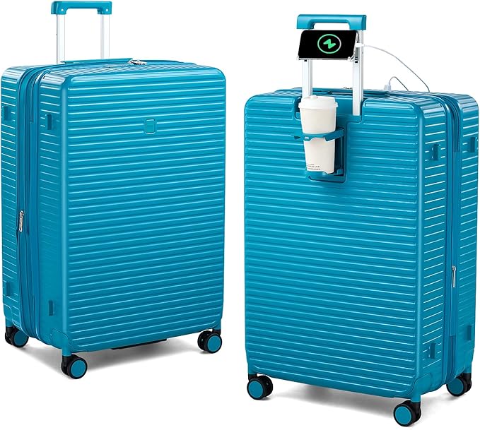 28 Inch Luggage Hard Shell Suitcases, Expandable Travel Checked Luggage 28 Inch by HanTrip