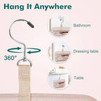 Wedama Toiletry Bag for Women, Medium Cosmetic Travel Bag, Hanging Toiletry Bag - Image 4