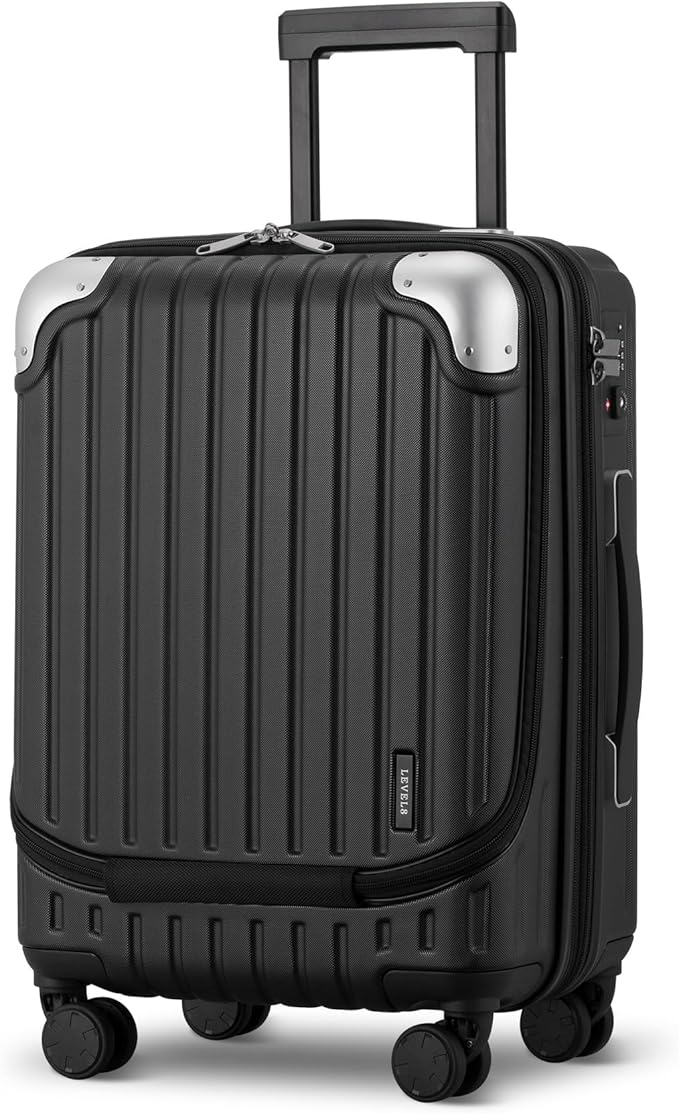 LEVEL8 Grace Carry on Luggage, 20 Inch Hard Shell Suitcases - Image 9