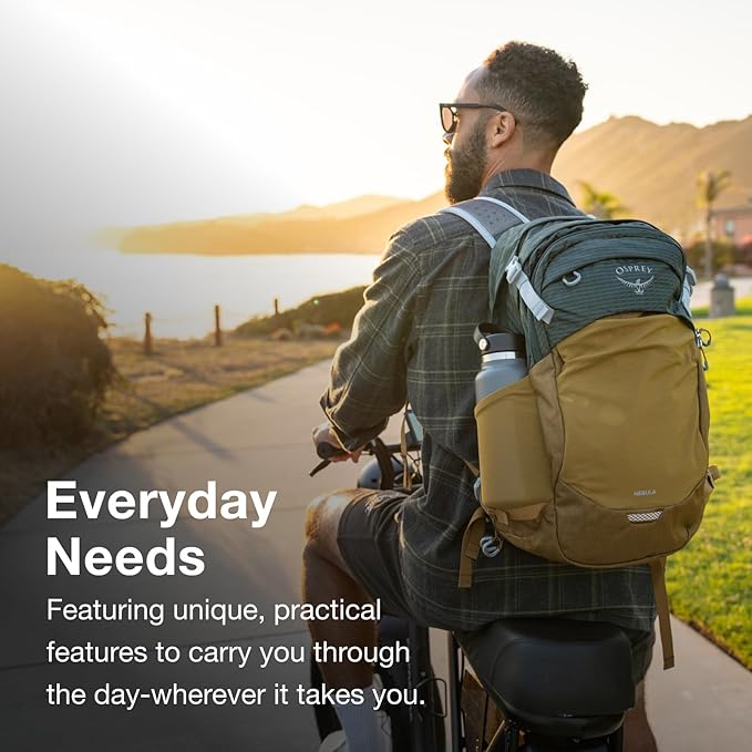 Osprey Nebula Commuter Backpack, Cascade Blue/Coal Grey Heather - Image 3