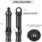 TISUR Titanium Emergency Whistle, EDC Safety Whistles Necklace Loud up to 120db - Image 2